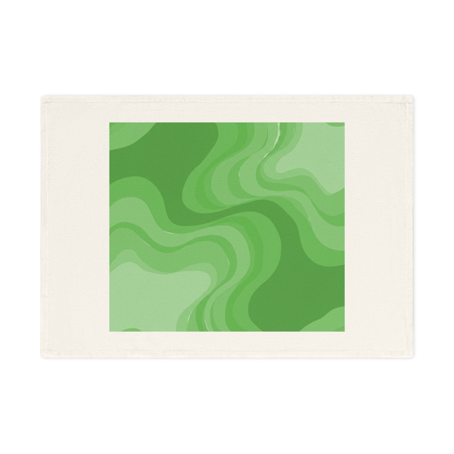 Greenie Meanie Wavey 19.6" x 27.5" Cotton Tea Towel
