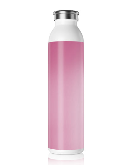 Pink Blush Fade Slim Water Bottle, 20 oz White
