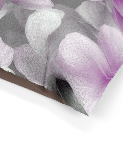 Purple Blossom Floral Bunch Pet Bed, 50" × 40"