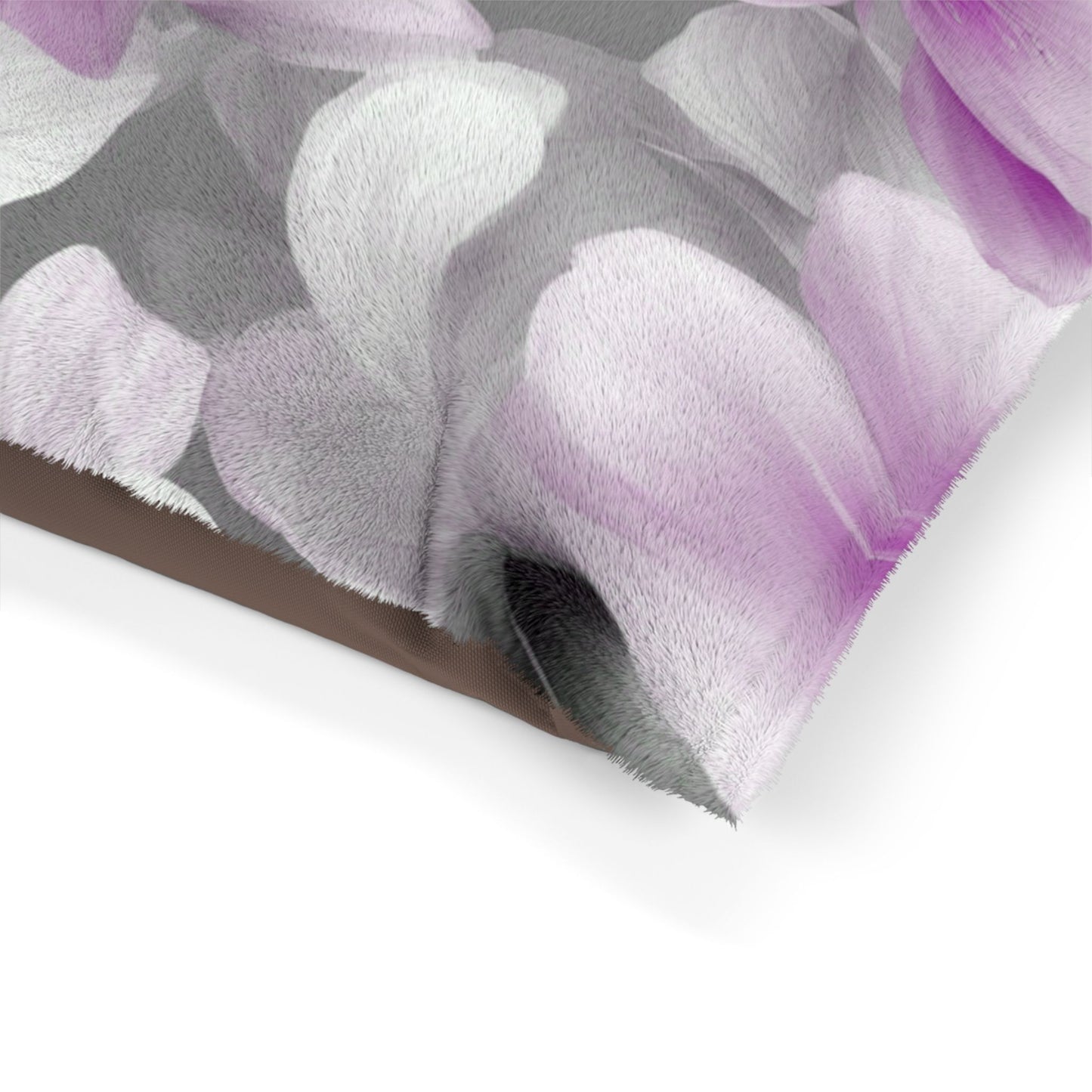Purple Blossom Floral Bunch Pet Bed, 50" × 40"