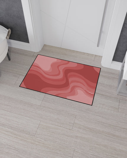 Power Red Wavey 24" x 36" Heavy Duty Floor Mat
