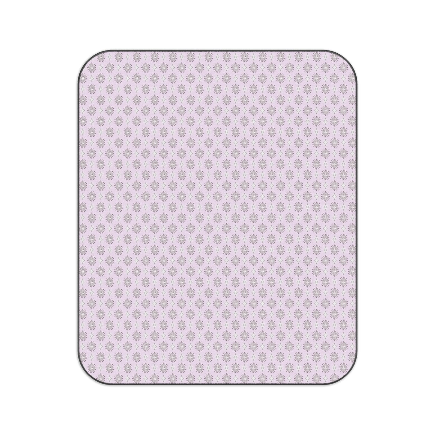 Pink Mornings Star-crossed Bodies Picnic Blanket, 61" × 51"