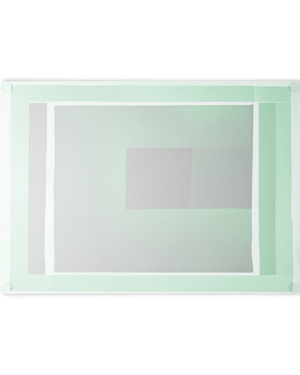 Mint Shadow 8" x 11" Glass Cutting Board