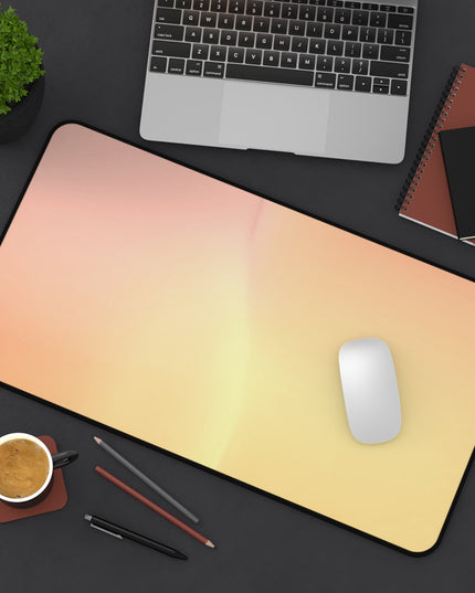 Hot Peach Fade 12" x 22" Desk Mat