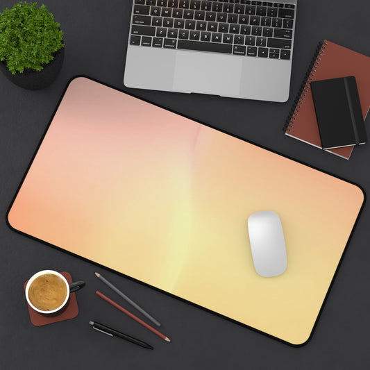 Hot Peach Fade 12" x 22" Desk Mat