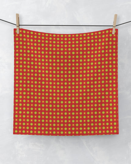 Late Evening Star-crossed Bodies Face Towel, 13" x 13"