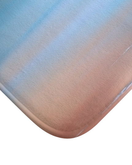Blue Sea Peach Fog 24" x 17" Bath Mat
