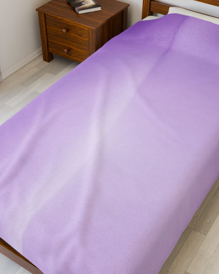 Soft Lavender Fade Velveteen Plush Blanket, 60" x 80"