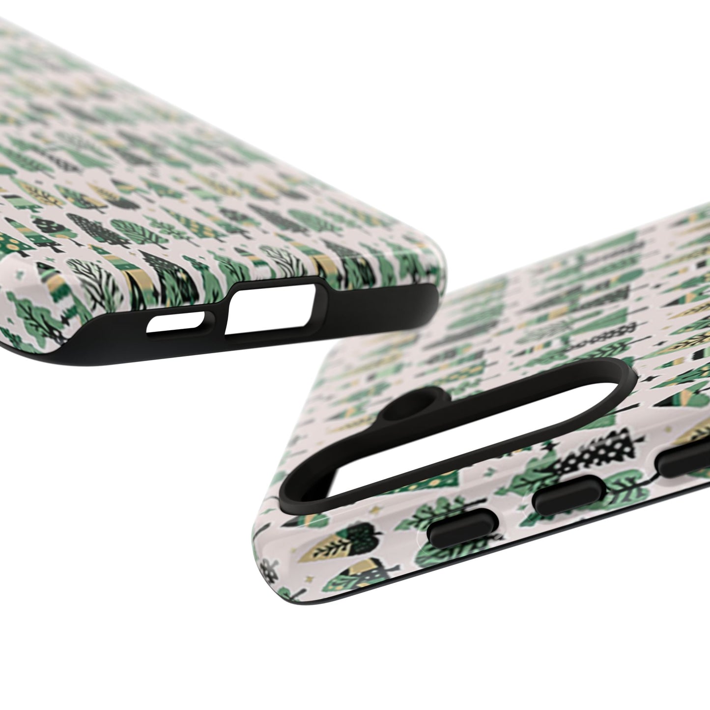 Mini Vintage Green Trees Samsung Galaxy S24 Tough Cases