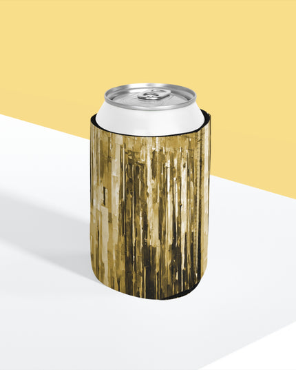 Striped Light Brown 12 oz Can Cooler Sleeve
