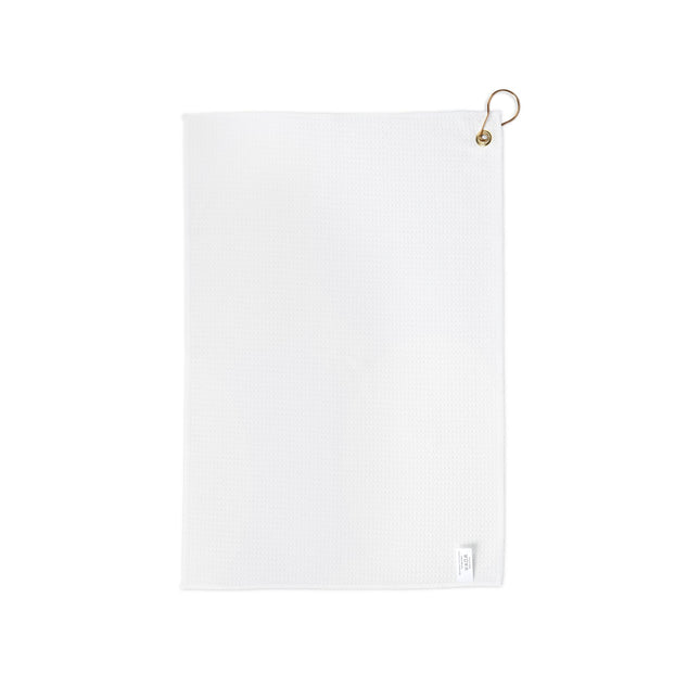 Pastel Soft Blue and Soft White Patches 16" x 24" Golf Towel