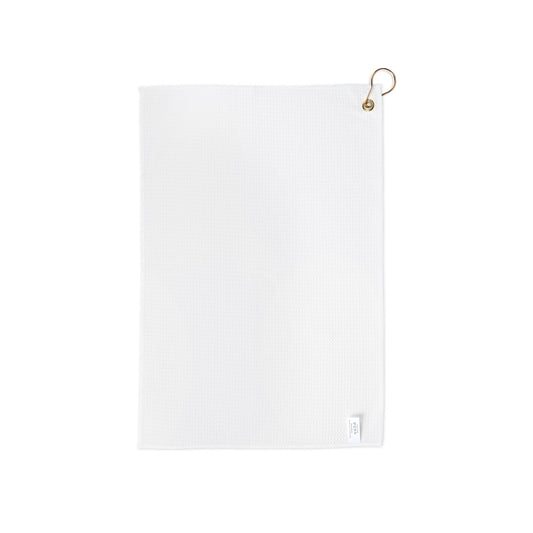 Pastel Soft Blue and Soft White Patches 16" x 24" Golf Towel