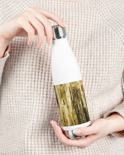 Striped Light Brown 20oz Insulated Water Bottle