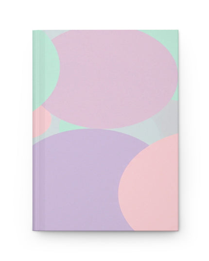 Pastel Peach and Soft Green Patches 5.75" x 8" Hardcover Journal Matte with 150 lined pages