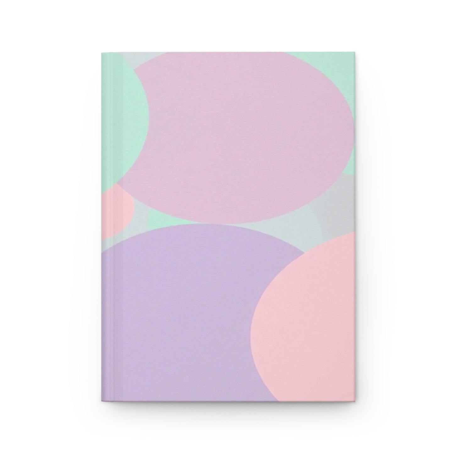 Pastel Peach and Soft Green Patches 5.75" x 8" Hardcover Journal Matte with 150 lined pages