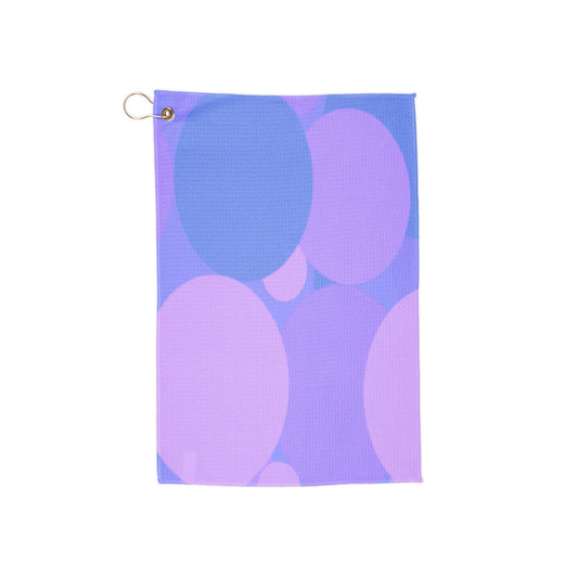 Pastel Purple Family Patches 16" x 24" Golf Towel