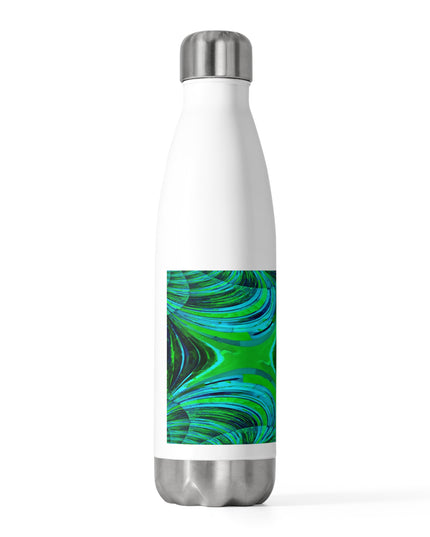 Uzi Spiral Blue Green 20oz Insulated Water Bottle