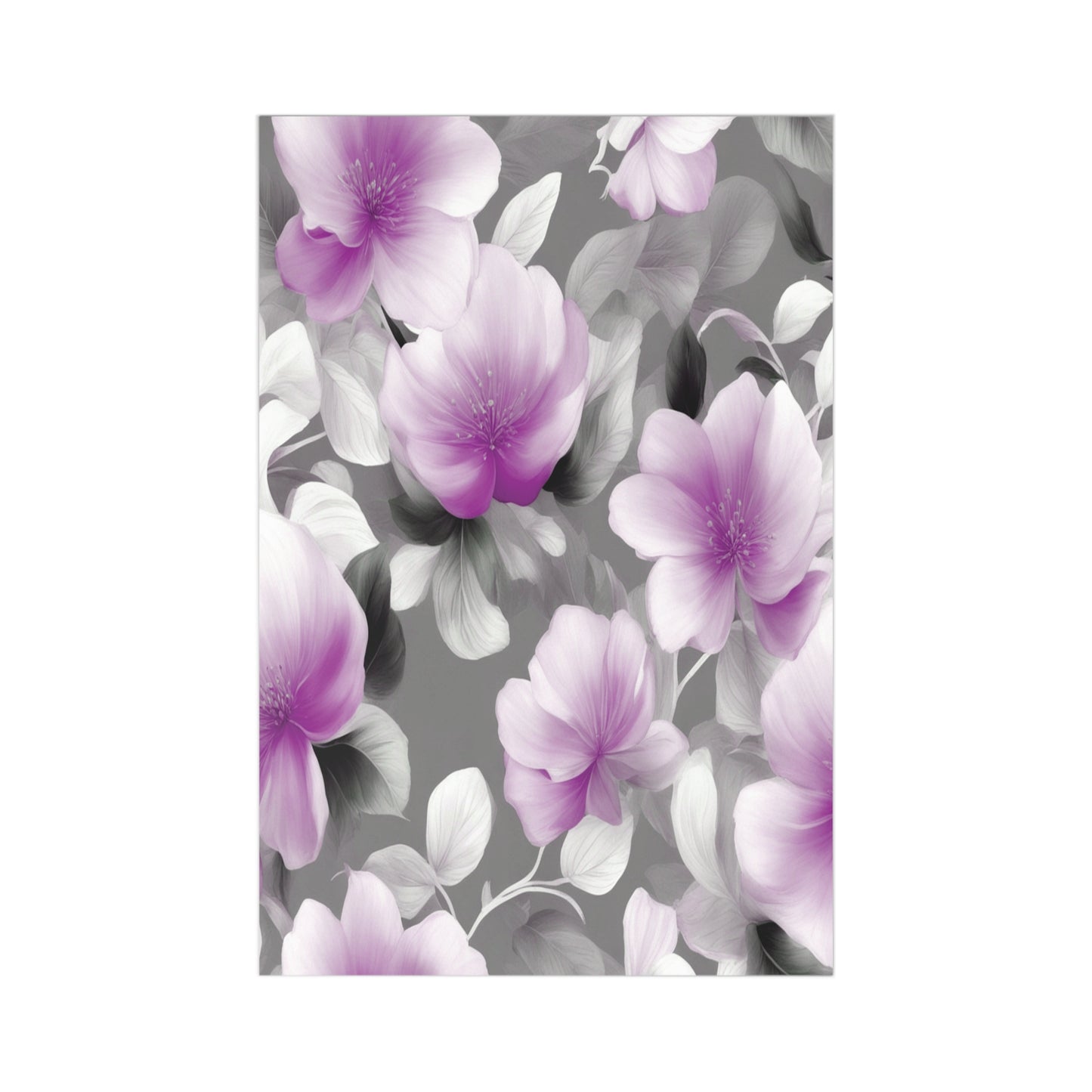 Purple Blossom Floral Bunch Postcards (7 pcs)