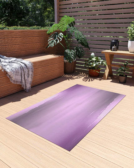 Dark Pink Sea Amethyst Fog Outdoor Rug, 36" x 60"