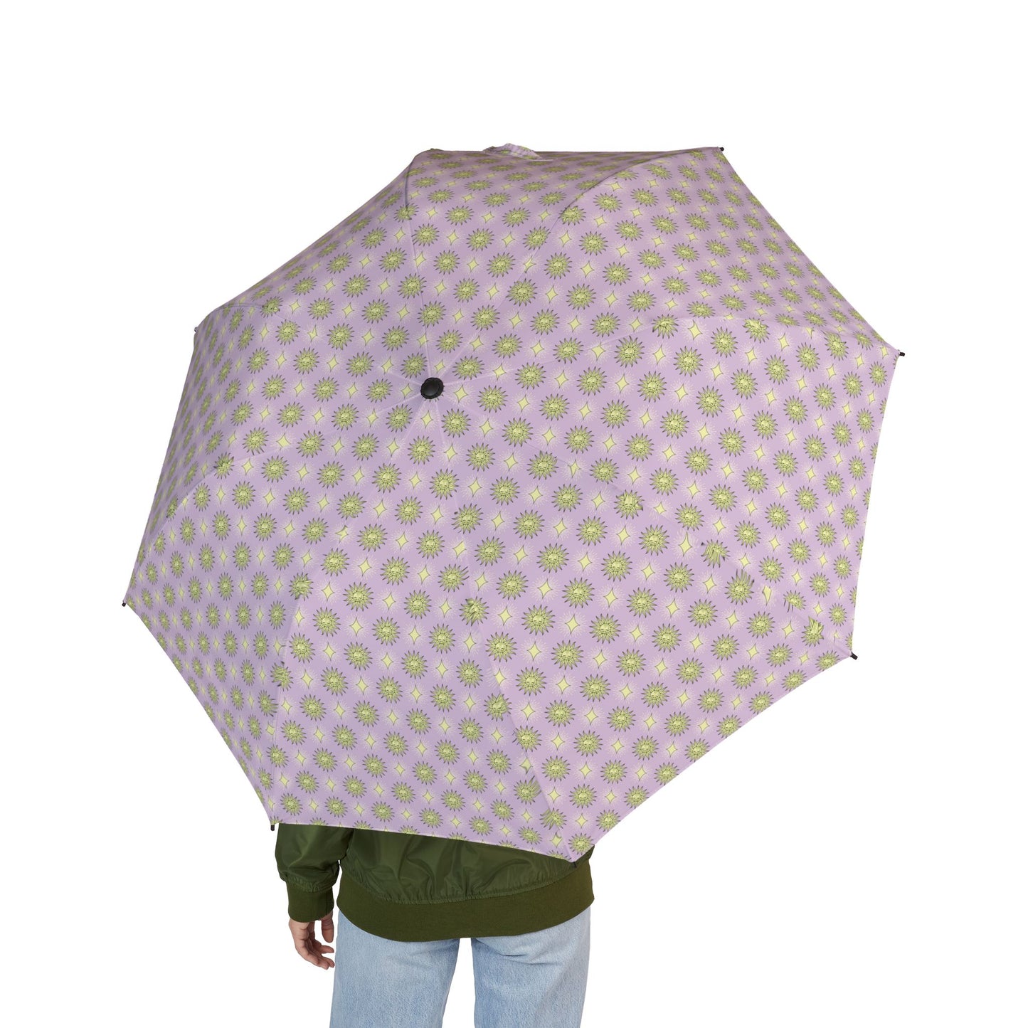 Magenta Star-crossed Bodies Foldable Umbrella - Compact & Chic