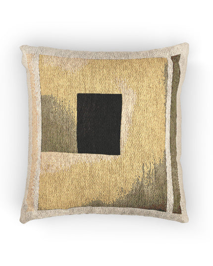 Tan Shadow Woven Pillow, 17" x 18"