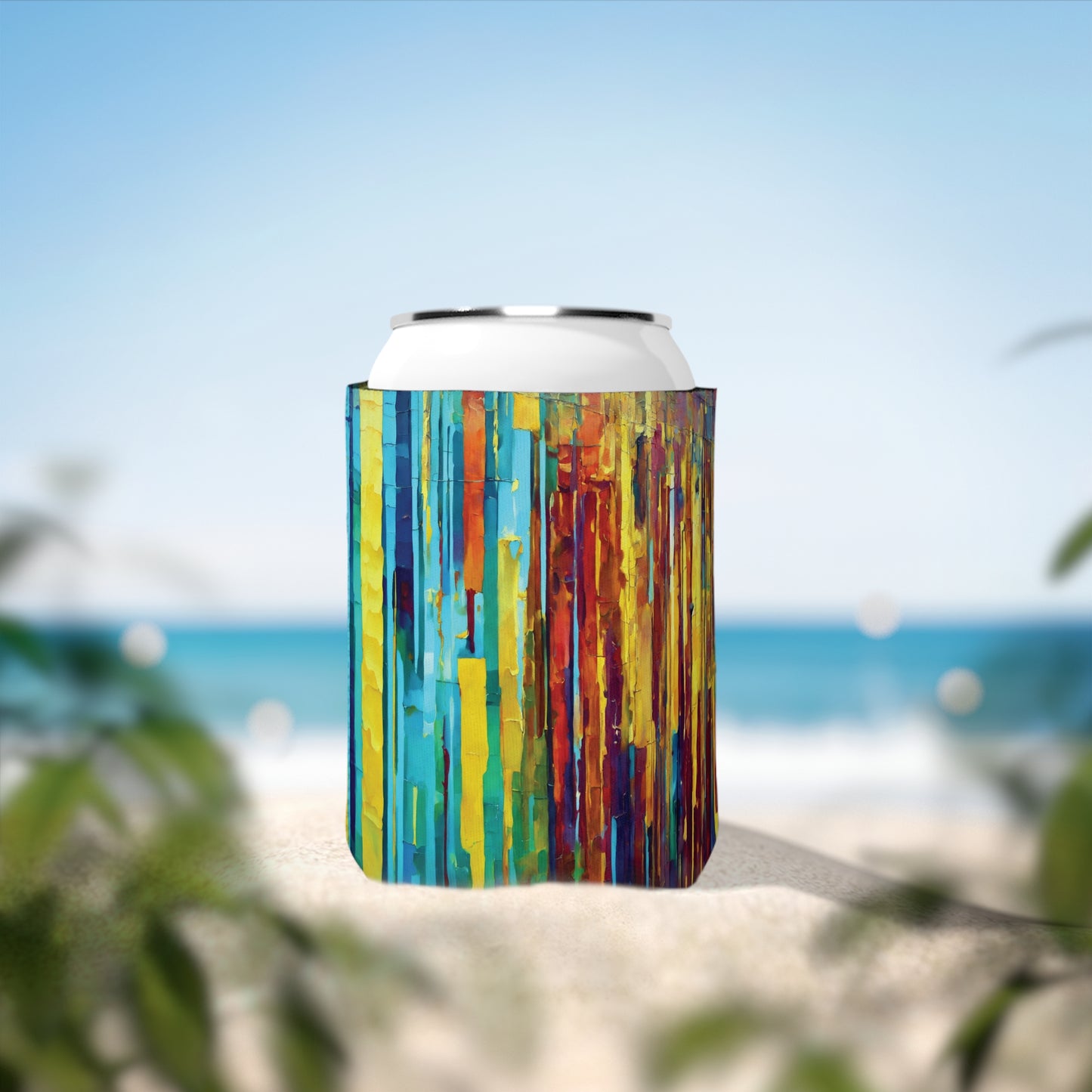 Striped Alpha 12 oz Can Cooler Sleeve