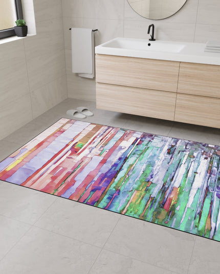 Striped Pastels 48" x 72" Heavy Duty Floor Mat