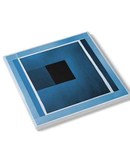 Blue Shadow 4" x 4" Square Ceramic Coaster