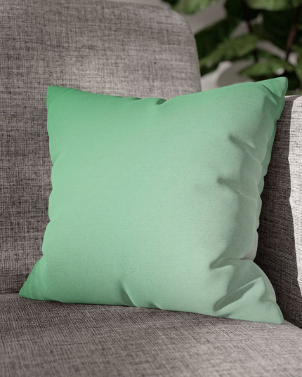 Mint Fade Spun Polyester Square Pillowcase, 14" x 14"