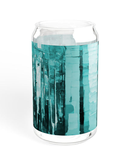 Striped Tif Sipper Glass, 16oz