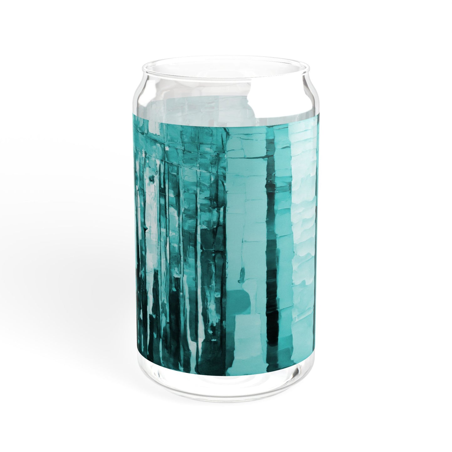 Striped Tif Sipper Glass, 16oz