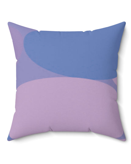 Pastel Purple Family Patches 20" x 20" Faux Suede Square Pillow