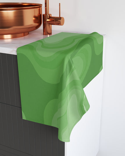 Greenie Meanie Wavey Hand Towel, 16" x 28"