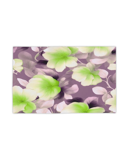 Lime Lavender Floral Bunch Beach Towel, 18" x 27"
