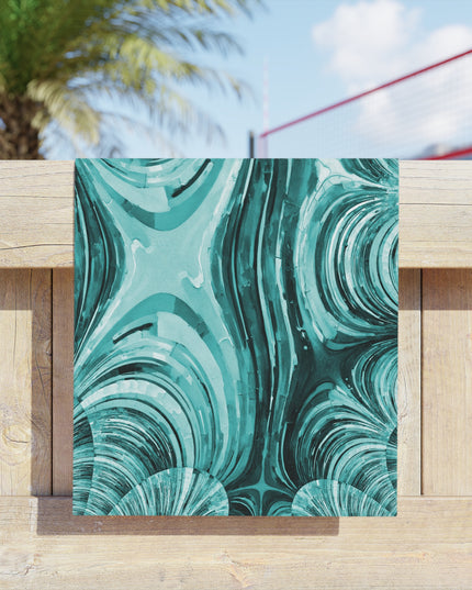 Uzi Spiral Tif Beach Towel, 18" x 27"