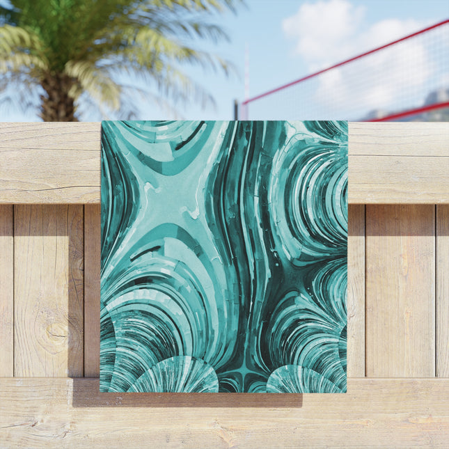 Uzi Spiral Tif Beach Towel, 18" x 27"