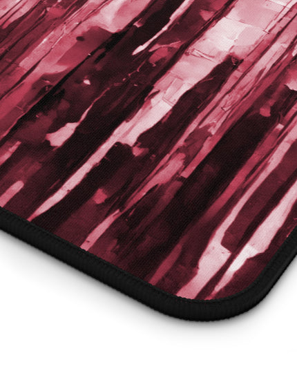 Striped Ruby 12" x 22" Desk Mat