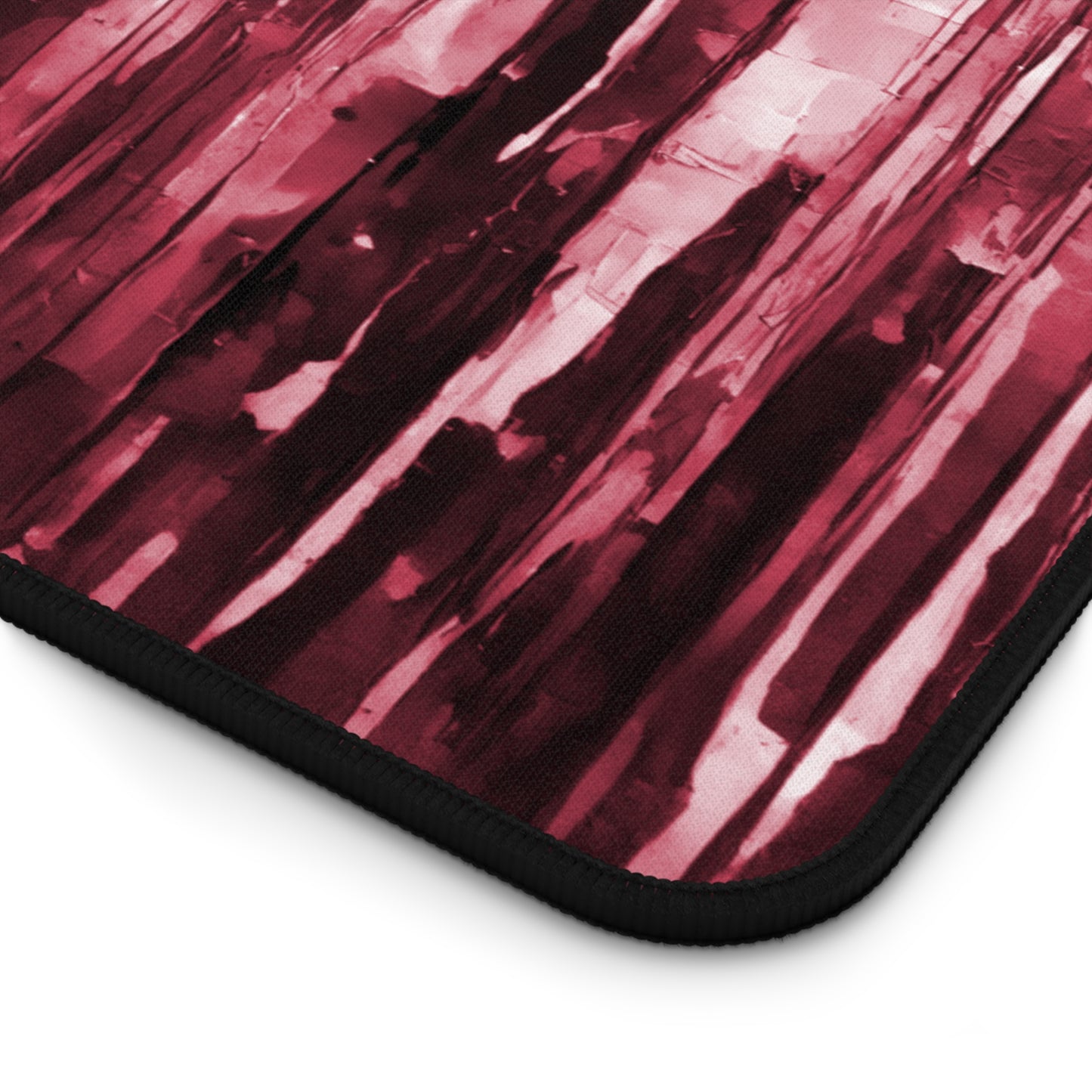 Striped Ruby 12" x 22" Desk Mat