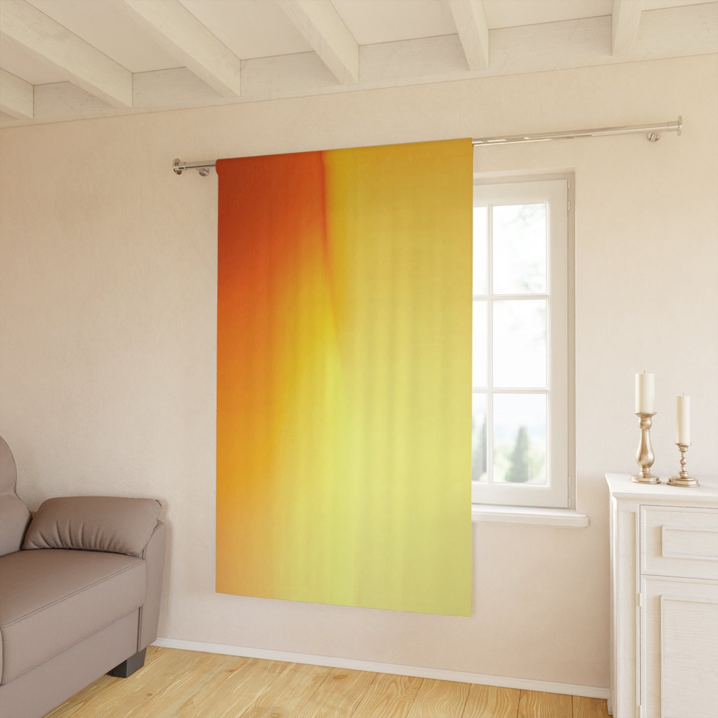 Phoenix Fade Window Curtain, 50" x  84", blackout