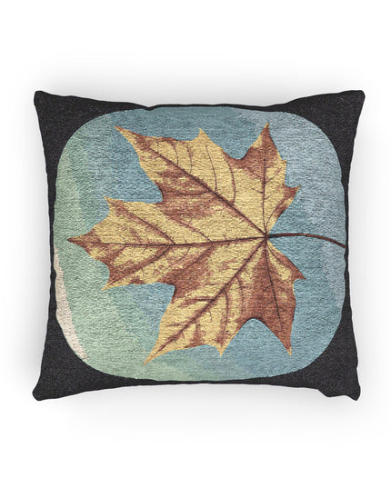 Alpha Maple Leaf Woven Pillow, 17" x 18"