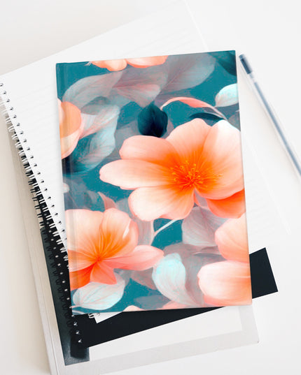 Orange Blossom Floral Bunch Journal - 128 Blank pages, 5" x 7"