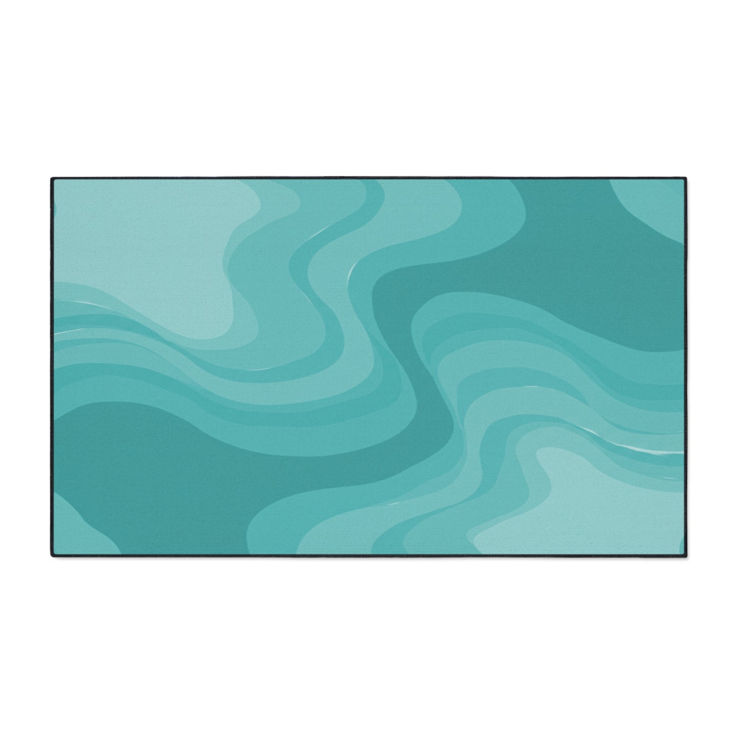 Tif Green Wavey 36" x 60" Heavy Duty Floor Mat