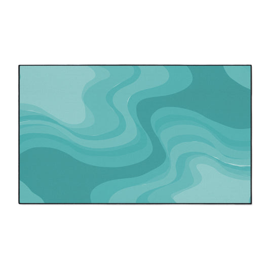Tif Green Wavey 36" x 60" Heavy Duty Floor Mat