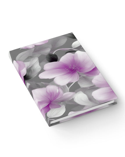Purple Blossom Floral Bunch Journal - 128 Blank pages, 5" x 7"