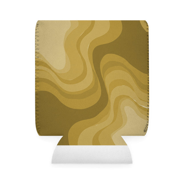 Brown Wavey 12 oz Can Cooler Sleeve