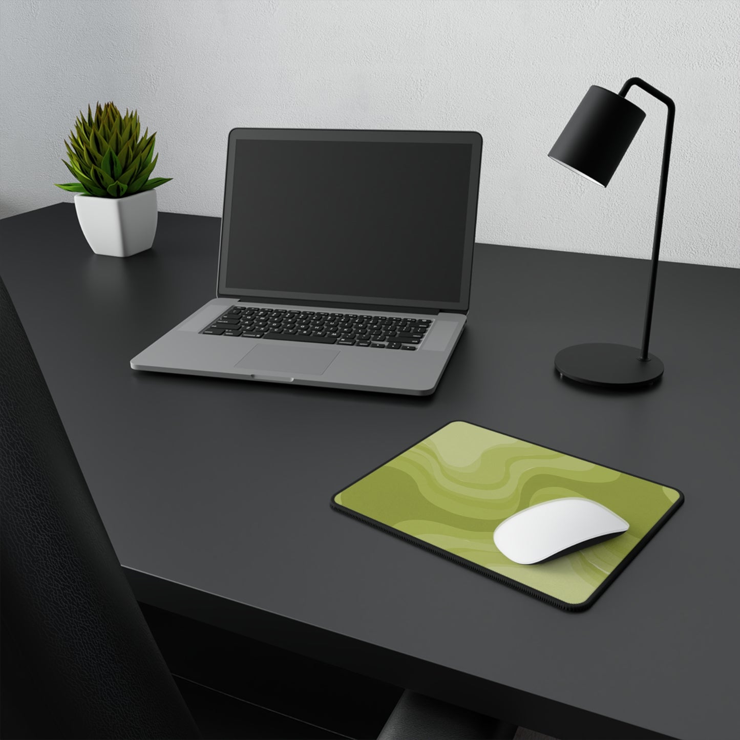 Lemon Wavey Non-Slip Gaming Mouse Pad, 9.5" X 8" Rectangle
