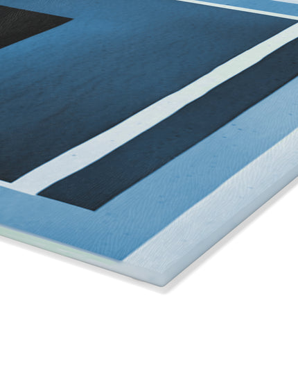Blue Shadow 8" x 11" Glass Cutting Board