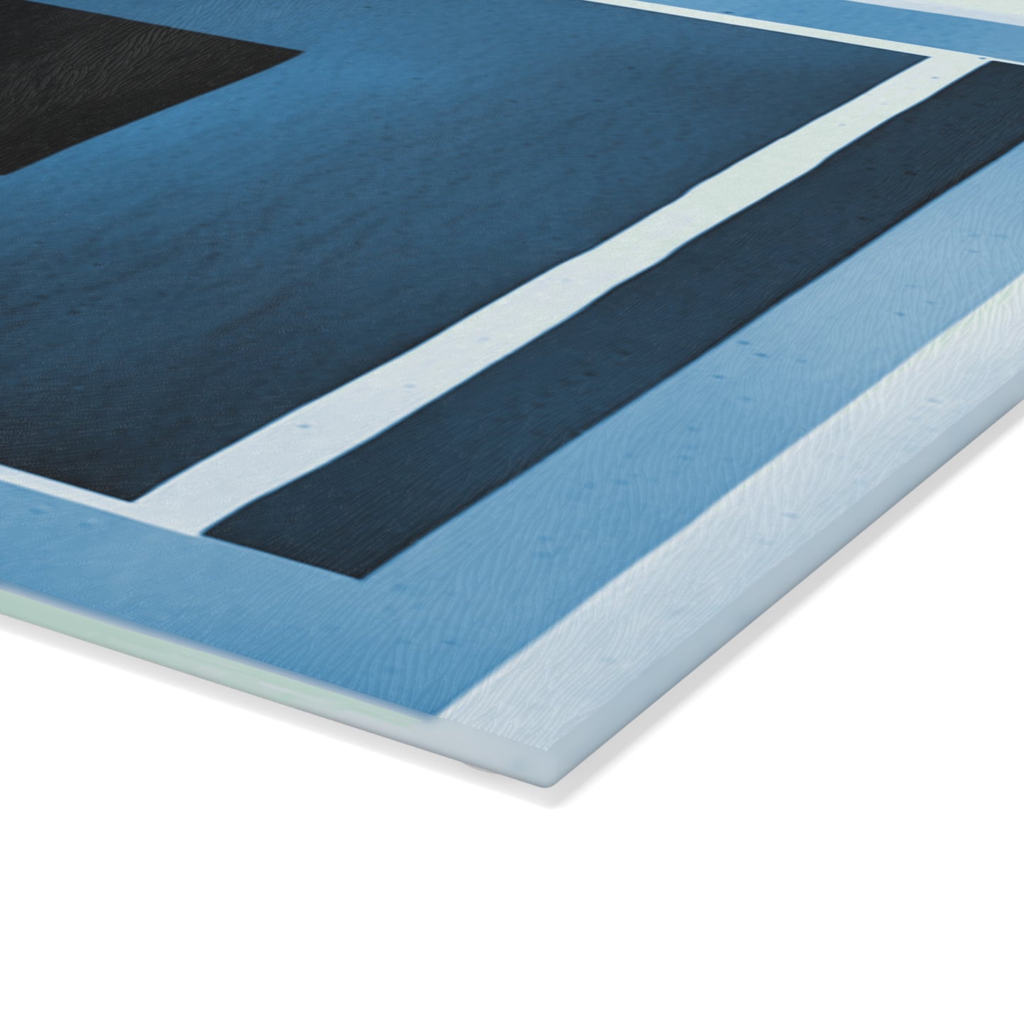 Blue Shadow 8" x 11" Glass Cutting Board