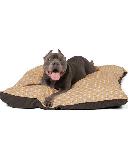 Tan Sunset Star-crossed Bodies Pet Bed, 50" × 40"