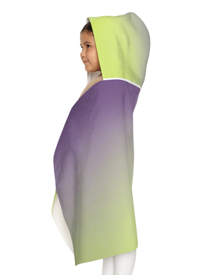 Purple Golden Fade Youth Hooded Towel, 24" x 48"